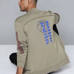 Alcis Men Green Solid Bomber Jacket-image-53