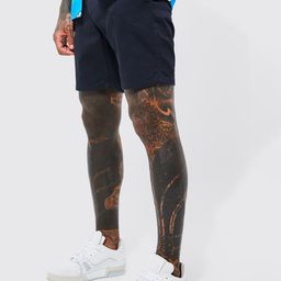 boohooMAN Stretch Slim Fit Chino Shorts-picture-55