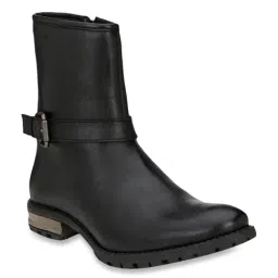 Delize Men's Black Casual Boots-image-8