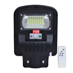FOS 20 W Cool White 6500 Kelvin 1600 Lumen Motion Sensor Solar Light Black-image-2