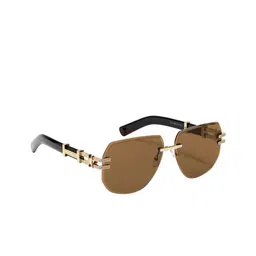 ZAADRAN Unisex Polarised and UV Protected Lens Sunglasses Tbilisi Brown-50