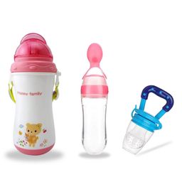 Chinmay Kids Soft Straw Feeding Sipper Anti Spill for Kids With Fruit Feeder And Soother - Made of Food-Grade Material, 100% free of BPA (Pink-Pink-Blue)-image-64