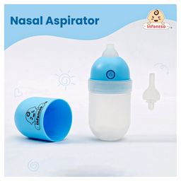 Infantso Nasal Cleaner For Newborn Babies, Nasal Aspirator For Kids, Soft Silicone Nose Cleaner For Infants, Mucus Sucker Nasal Cleaner For Congestion & Cold Relief - Blue-20