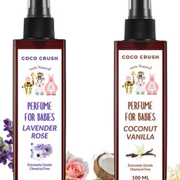 Coco Crush 100% Natural Rose Lavender Baby Perfume, 100ml & Coconut Vanilla Baby Perfume, 100ml (200ml)-image-38
