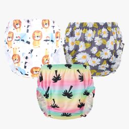 Chinmay Kids Baby Panty Boys and Girls Reusable Washable Printed Panty Pack of 3 - Multicolor-image-74