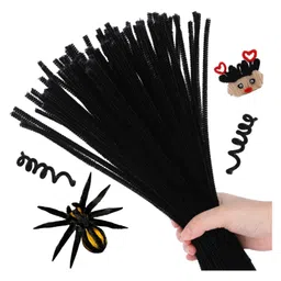 Asian Hobby Crafts Pipe Cleaner - Black ,100 Pcs, Size-12 inch-picture-10