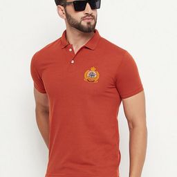 RELANE Men Solid Polo Collar Cotton T-shirt-image-68