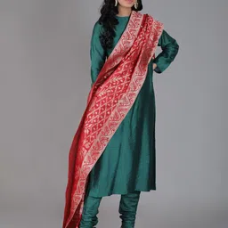 TJORI Woven Design Dupatta with Zari-picture-22