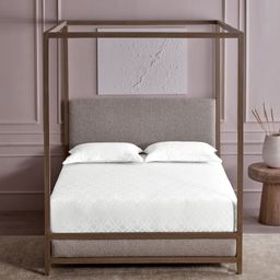 DDecor White Geometric Printed 300 TC Cotton Super King Bedsheet Set-2.74 m x 2.74 m-picture-40