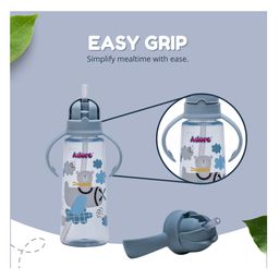 Adore Pro Bling Straw Sipper with Handle & Retractable Head Blue - 270 ml image 4
