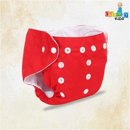 Chinmay Kids Printed Diapers Combo of 4 Packs With Black Inserts Size Adjustable Baby Cloth Button Diaper - Washable/Reusable Nappies for Infants & Toddlers, 8 X 8 inch image 4