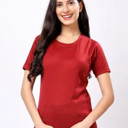 Moda Rapido Women V-Neck Pockets T-shirt-image-4
