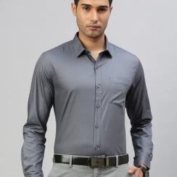 Ramraj Grey  Cotton PolyCotton Regular Fit  Shirts-image-14