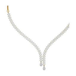 Joyalukkas 18k (750) Purity Yellow Gold Shimmering Diamond Cluster Necklace-image-61