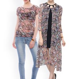 SCORPIOUS Women Pack of Shrug & Top-15