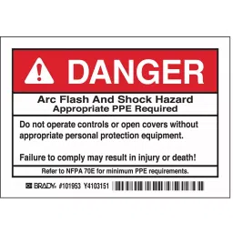 BRADY Label 3-1/2 inch Height 5 inch Width Polyester, 2XY18 (Pack of 5 Pcs)-image-7