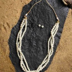 Zaveri Pearls Fresh Water Pearls/Pearls Gold Alloy Sets-picture-19