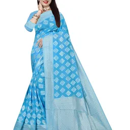 Moda Rapido Woven Design Zari Pure Cotton Saree-51