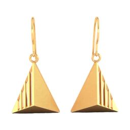 P.C. Chandra Jewellers 14KT Yellow Gold Exclusive Earrings in Conical Shape-image-11