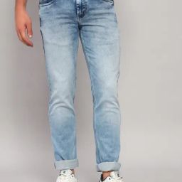 Cantabil Blue Regular Fit Jeans-image-49