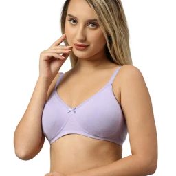 Smarty Pants Purple Cotton Medium Coverage T-Shirt Bra-picture-38