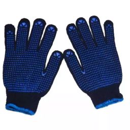 RPES Blue Free Knitted Dotted Gloves (Pack of 60 Pair)-image-4