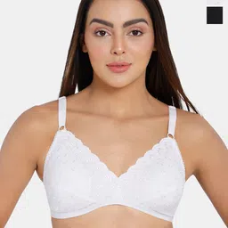 NAIDU HALL Pack of 2 Self Design Non Padded Cotton Everyday Bras With All Day Comfort-13