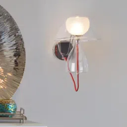 Kapoor E Illuminations Tymvou Transparent Glass Wall Light - Set of 1-image-66
