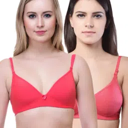 Lady Lyka Multicolor Non Wired Padded T-Shirt Bra (Pack Of 2)-picture-30
