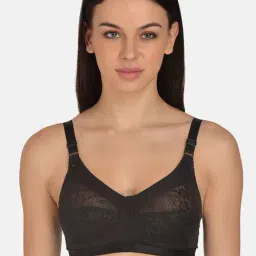 Mod & Shy Black Non Wired Non Padded Minimizer Bra-picture-3