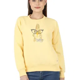 Monte Carlo Yellow Printed Sweatshirt-image-63