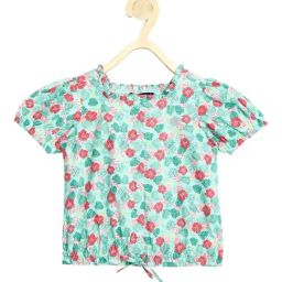 Allen Solly Junior Blue Printed Top-image-83