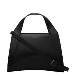 Miraggio Black Medium Satchel Handbag-image-15