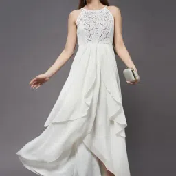Miss Chase Off-White Embellished Maxi Dress-image-84