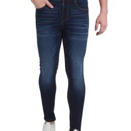 Parx Navy Skinny Fit Jeans-image-17
