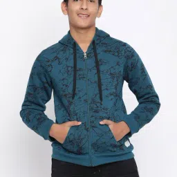 Lil Tomatoes Kids Teal Printed Full Sleeves Sweatshirt-image-21