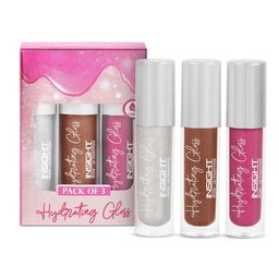 Insight Cosmetics Pack Of 3 Hydrating Non-Sticky Tinted Lip Gloss- 3.5gm Each-18