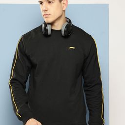 Slazenger Round Neck Sweatshirt with Contrast Piping-image-2