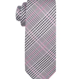 The Tie Hub Men Black Checked Broad Tie-image-85