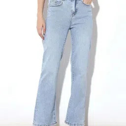 Only Blue Cotton Solid Jeans-picture-11
