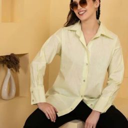 Lounge Dreams Green Regular Fit Shirt-image-39