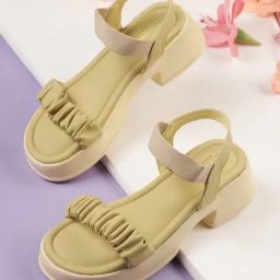 Truffle Collection Women's Yellow Ankle Strap Sandals-image-42