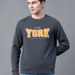 Red Tape Grey Regular Fit Graphic Sweatshirt-image-15