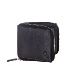 Kara Black Casual Leather Bi-Fold Wallet for Men image 2