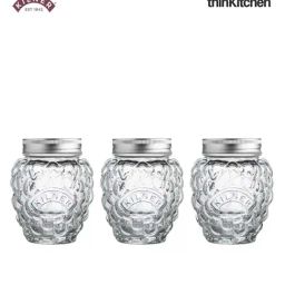 Kilner Transparent Glass Berry Fruit Preserve Jars (0.4 L) - Set of 3-15