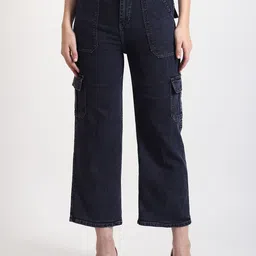 TYFFYN Women Flared High-Rise Highly Distressed Stretchable Jeans-image-93
