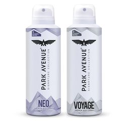 Park Avenue Men Set of Signature Neo & Voyage Premium Body Spray - 150 ml each-4