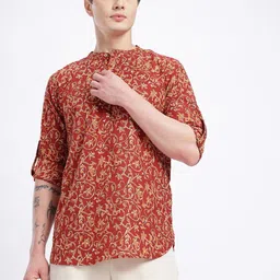 Anouk Rustic Men Ethnic Motifs Printed Kurta image 5