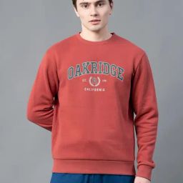 Red Tape Maroon Regular Fit Graphic Sweatshirt-picture-4