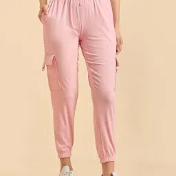 Sweet Dreams Pink Mid Rise Joggers-image-80